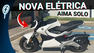 AIMA SOLO - REVIEW DESSA NOVA MOTO ELÉTRICA NO BRASIL !!!