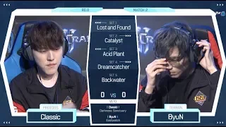 [2018 GSL Season 2] Code S Ro.8 Day1 Match2 Classic vs ByuN