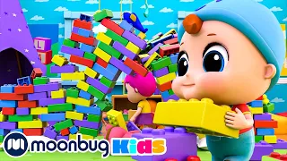 Playtime Song (Building Blocks)| Brand | Moonbug Kids Learn English & Karaoke Time