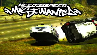Intense Police Pursuit in a Mitsubishi Lancer [Need for Speed: Most Wanted]