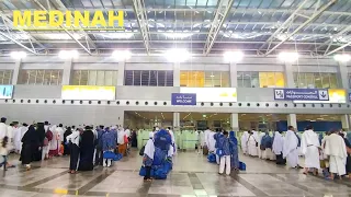 Madinah AirPort || Arrival of First Flight carrying Hujjaj from indonesia