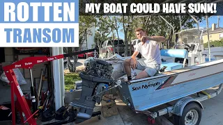 Replacing my Rotten Transom - Old Boat Restoration Part 2