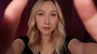 ASMR Fast Face Massage | Up-Close Hand Movements (face pressing, finger flutters, glove sounds)