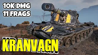 WoT Kranvagn Gameplay ♦ 11 Frags 10k Dmg ♦ Heavy Tank Review