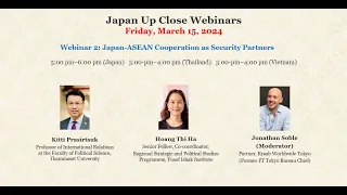 Webinar - Japan-ASEAN Cooperation as Security Partners