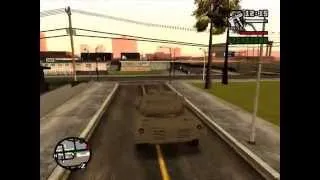 GTA San Andreas: Stealing the Rhino from Area 69 Base