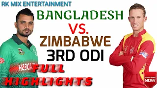 Full Highlights Of Bangladesh Vs. Zimbabwe 3rd ODI || Zimbabwe Tour Bangladesh || Zimbabwe Vs Bang |