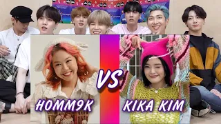 BTS REACTION Homm9k Vs Kika Kim