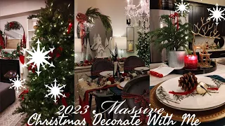 NEW🎀🎁🌲2023 DECORATE WITH ME FOR CHRISTMAS/CHRISTMAS MARATHON/COZY TRADITIONAL CHRISTMAS🌲🎁🎀