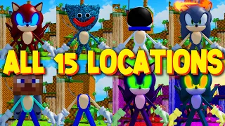 HOW TO GET ALL 15 NEW SONIC MORPHS LOCATIONS in FIND THE SONIC MORPHS! (ROBLOX)