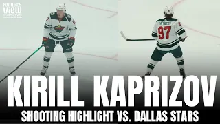 Kirill Kaprizov Shooting & Pre-Game Warm Up Highlight | Minnesota Wild vs. Dallas Stars