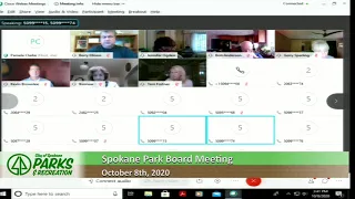 10 8 20 Park Board Meeting