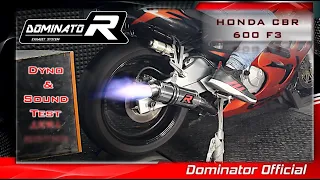 Honda CBR 600 F3 💥 Dominator Exhaust 🔥 Sound Test & Dyno 🔊 Pure Sound 🎧 HQ Sound 🇵🇱 ⚡