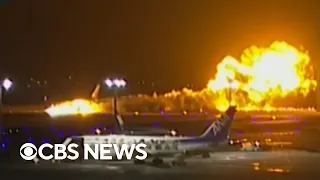 Passenger jet collides with Japan coast guard plane, killing 5, Japanese state TV reports