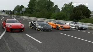 Forza 7 Drag race: Ferrari 812 Superfast vs McLaren 720s vs Centenario vs Porsche 918 Spyder