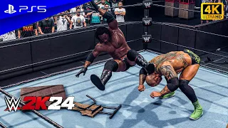 WWE 2K24 - Batista vs. Booker T | World Heavyweight Championship at Smackdown | PS5™ [4K60]