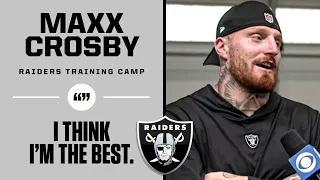 Raiders Training Camp: Maxx Crosby Says He is BEST DEFENSIVE END IN NFL + MORE | CBS Sports