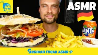 ASMR DÖNER KEBAB CHEESEBURGER 🇩🇪 (German ASMR) - GFASMR