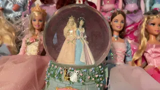 Barbie as the Princess and the Pauper movie snow globe