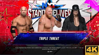 UNDERTAKER VS GOLDBERG VS BROCKLESNAR WWE 2K23 PC GAMEPLAY [ PC UHD 4K 60FPS ]