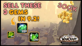 Make insane gold by crafting these 3 GEMS! Shadowlands WoW Gold Guide