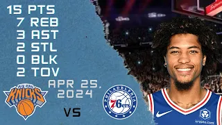 Kelly Oubre Jr. Player Full Highlights VS KNICKS NBA Play Off Game 25-04-2024