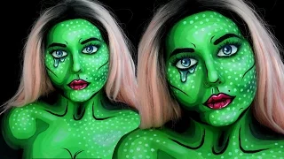 Neon Pop Art Beauty Halloween Makeup Tutorial