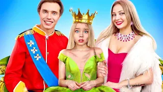 Poor Girl Adopted by Millionaire Family | Broke Girl vs Royal Kids