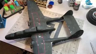 HobbyBoss 1/32 P61 Part 4: Paint