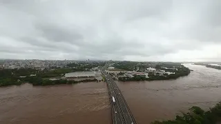 Imagens aéreas da enchente no Rio Taquari impressionam