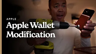 I drilled a hole in my Apple Wallet