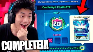 VENCI O DESAFIO DO MUNDIAL DE 20 VITÓRIAS!! CLASH ROYALE