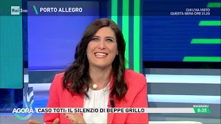 Chiara Appendino ospite ad "Agorà" Rai3 15/05/2024