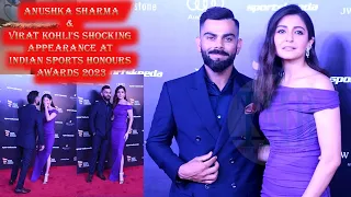 Anushka Sharma & Virat Kohli's Shocking Appearance at Indian Sports Honours Awards 2023!