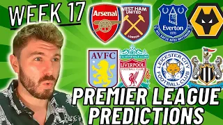 Premier League Predictions! | WEEK 17 ✅️ | 22/23 Season! ⚽️