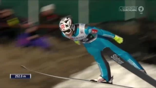 Skiflug Weltrekord 2017  Robert Johansson NOR 252 Meter