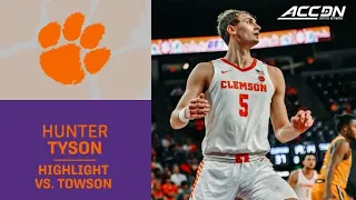 Hunter Tyson Gets A Double-Double In Clemson's Victory