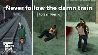 What Happens If You Follow the Train To San Fierro In GTA San Andreas! (Secret Plot Twist)