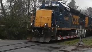 CSX F764 back in 2019 at lorick Avenue  Columbia SC with the original SAL crossing signals