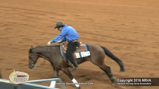 Colonel Missile ridden by Peter Defreitas  - 2016 NRHA Futurity (Open, Second Go)