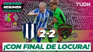 Resumen y goles | Rayadas 2-2 Juárez  | AP2023 Liga Mx Femenil J7 | TUDN