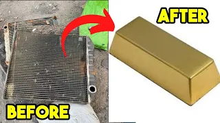 Making 10 Pound Brass Ingot From Radiators | ASMR Metal Melting & Brass Casting | Trash to Treasure