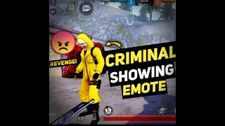 YELLOW CRIMINAL SHOWING ME EMOTE😡😡 || REVENGE TIME🔥🤣 #SHORTS