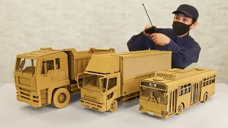 3 Amazing RC large vehicles 🚌🚚🚧