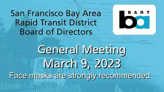 BART Board of Directors March 09, 2023