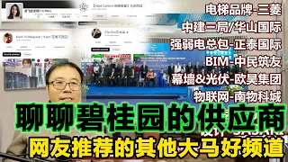 继续聊聊观众留言推荐的其他大马好Youtube频道 兼谈碧桂园森林城市的供应商 品牌确实都是一线 但...