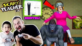 KIZGIN ÖĞRETMEN OYUNA GİRDİ DEV GORİL KOVALADI! | PS5 HEDİYELİ SCARY TEACHER 3D OYNUYORUZ!