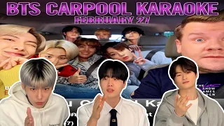 Koreans React To BTS Carpool Karaoke