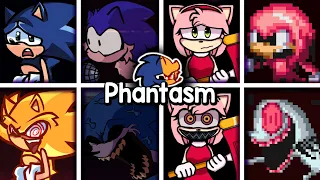 Phantasm but Different Sonic Characters Sings 🐱 - FNF Cover (Chaos Nightmare) /HARD [Version2]