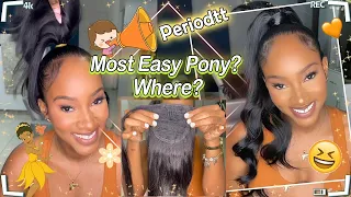 Easy Invisible Clip Ins Ponytail!🤭Wrap Around Pony For Natural Hair Ft. #ULAHAIR